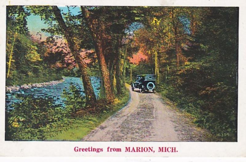 Michigan Greetings From Marion 1931