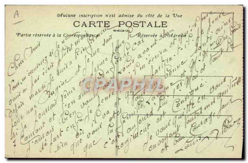 Postcard Old Army Tank Tank Renault Evolving