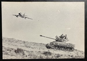 Mint Israel Real Picture Postcard RPPC 6 Days War 1967 Army Tank Maneuvers