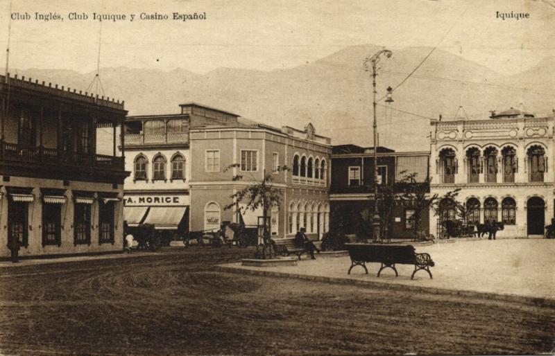 chile, IQUIQUE, Club Inglés, Club Iquique y Casino Español (1910s)