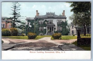 Pre-1906 ROSCOE CONKLING HOMESTEAD UTICA NEW YORK NY ARCHITECTURE POSTCARD