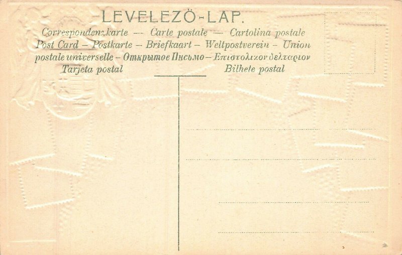 Hungary Stamps on Early Embossed Postcard, Unused, Published by Ottmar Zieher