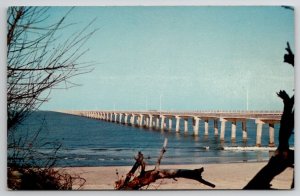 Chesapeake Bay Bridge Tunnel Norfolk Virginia Beach VA Postcard C22