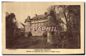 Old Postcard Chateau Cordes near Orcival Auvergne