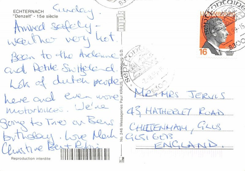 Lot153 luxembourg echternach denzelt car