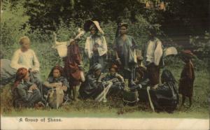 Burma Myanmar - Native People SHANS c1905 UDB Postcard