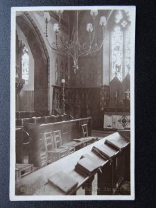 CARMARTHEN The Chapel South Wales Training College Interior - Old RP Postcard