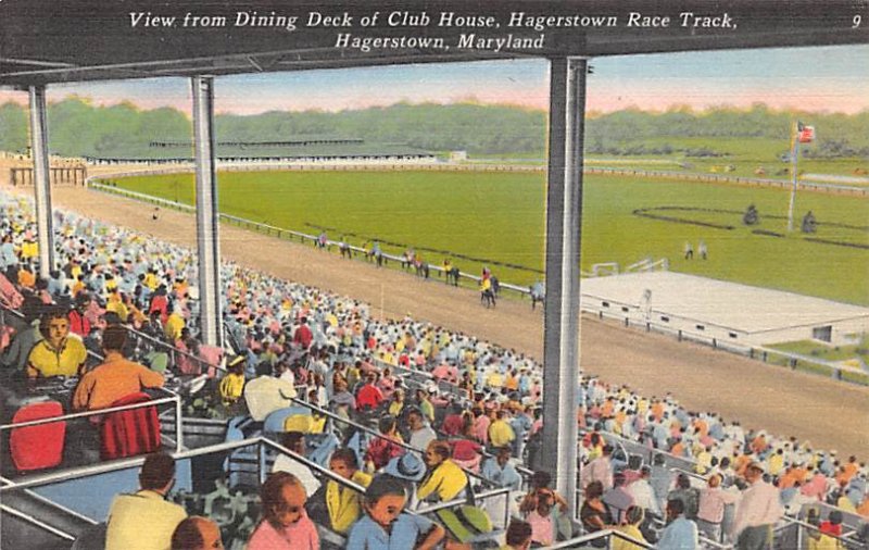 Hagerstown, Maryland, USA Race Track, Horse Racing, Trotters, Unused 