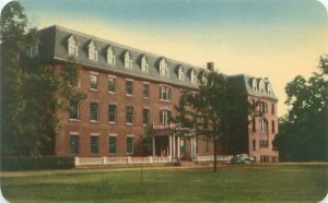 Charlottetown PEI Canada St Dunstans University, Old Car  1954 Postcard