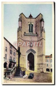 Old Postcard Villefranche De Rouergue The Collegiate