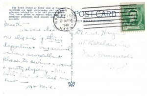 Cape Cod Sand Dunes Massachusetts Postcard Posted 1940