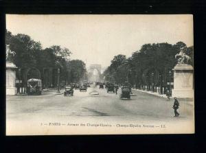 213699 FRANCE PARIS Champs-Elysees street CARS BUS Mercedes PC