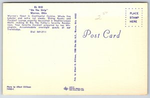 Interior~Warren Ohio~El Rio Restaurant~Dining Room~Cocktail Lounge~1950s PC