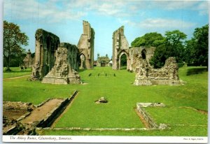 Postcard - The Abbey Ruins - Glastonbury, England