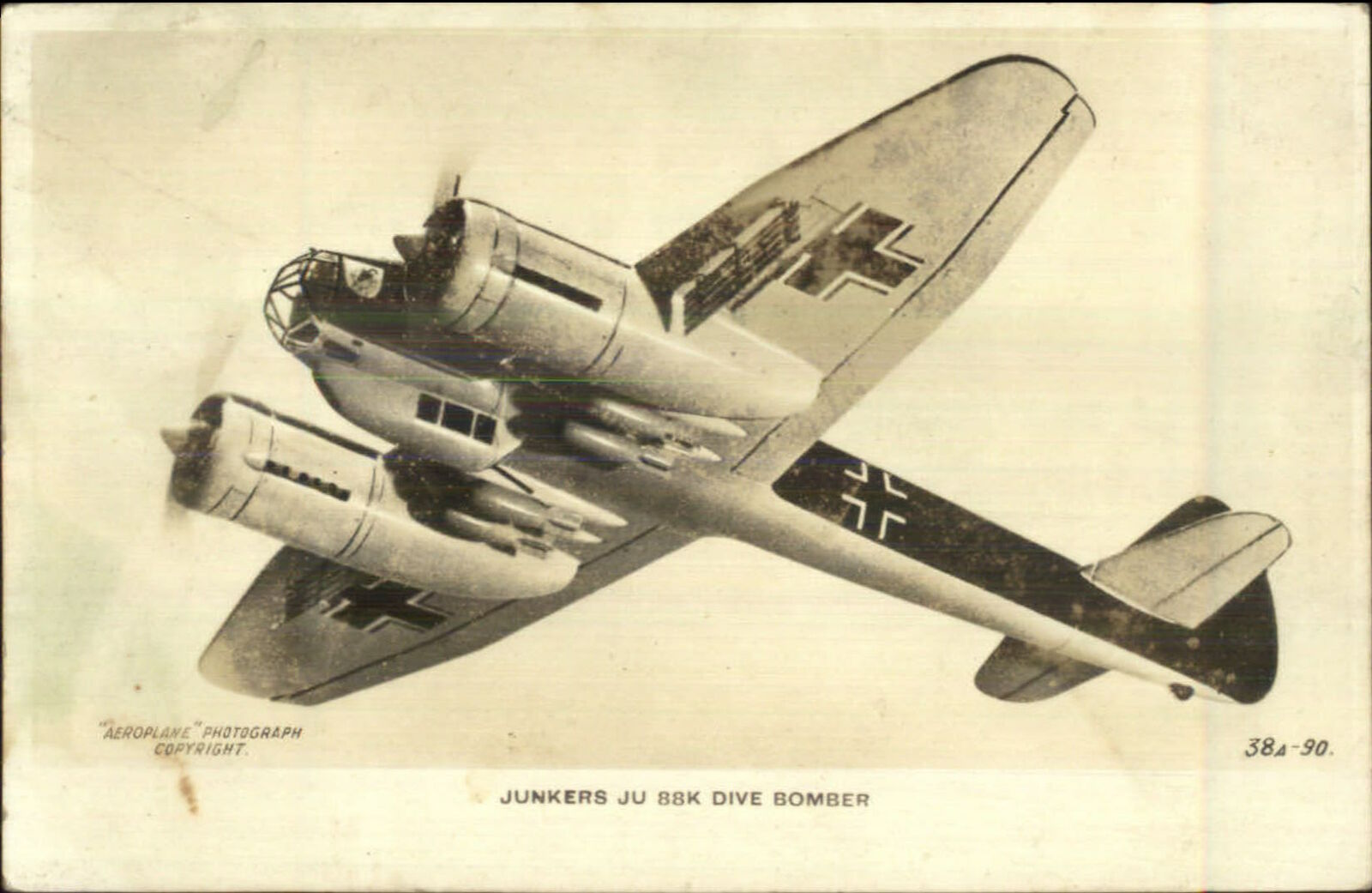 WWII Airplane Junkers Ju 88K Dive Bomber Real Photo Postcard | Topics ...