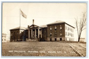 Old Fellows Orphans Home Building Mason City Iowa IA RPPC Photo Vintage Postcard