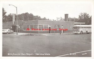 WI, Yakima, Washington, RPPC, Greyhound Bus Depot, Smith Photo No 2-157