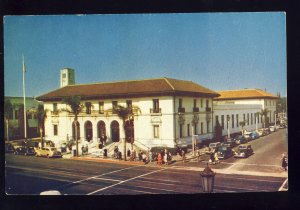 Pasadena, California/CA Postcard, US Post Office, 1940's Cars, Roberts Studios