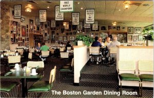 Terre Haute IN Indiana LARRY BIRD'S BOSTON CONNECTION~Garden Restaurant Postcard