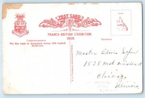 Australia Postcard Ploughing Darling Downs S. Queenland 1908 Antique Posted