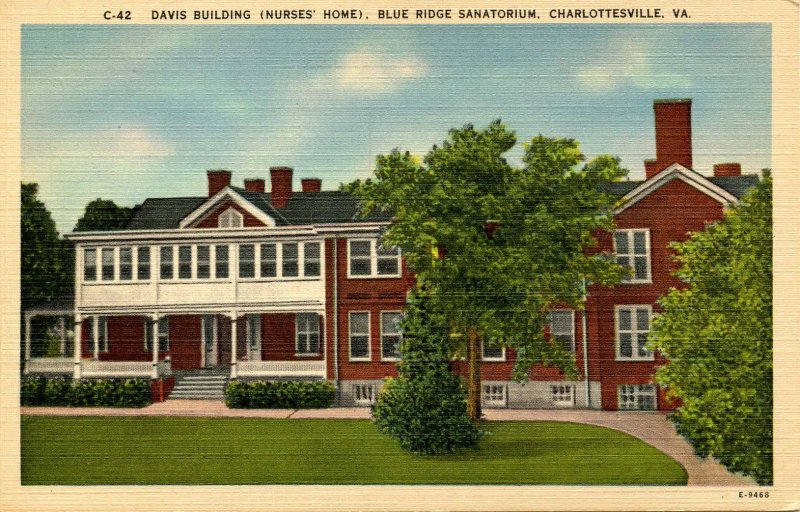 VA - Charlottesville. Blue Ridge Sanatorium, Davis Building