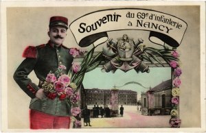 CPA Militaire Nancy - Souvenir du 69e d'infanterie (90703)