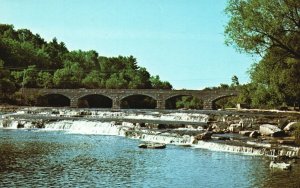 Ottawa Canada CAN, The Pakenham Five Span Arches Stone Bridge, Vintage Postcard