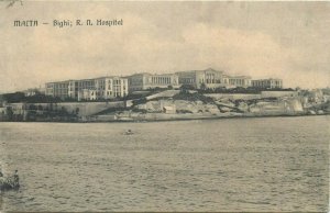 Malta Bighi hospital postcard
