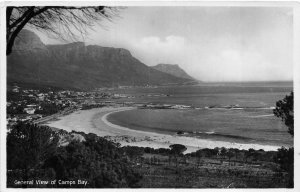 RPPC GENERAL VIEW OF CAMPS BAY CAPE TOWN SOUTH AFRICA REAL PHOTO POSTCARD