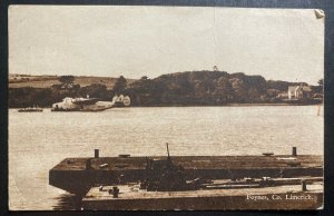 1947 Real Picture Postcard Cover RPPC Foynes Limerick Ireland Flying Boat