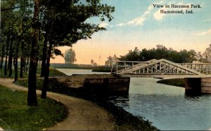 Indiana Hammond View In Harrison Park 1915 Curteich