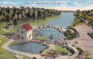 Little Rock Arkansas 1940s Postcard Pugh's Mill Park Lakewood