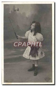 Old Postcard Diabolo Child