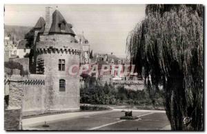 Old Postcard Vannes gardens and ramparts