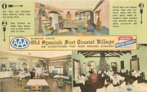 1950s Alabama Mobile Old Spanish Fort Tourist Village Thomas  Postcard 22-11578