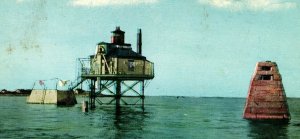 Circa 1910 Bug Light Lighthouse, Boston Harbor, Massachusetts Vintage P15