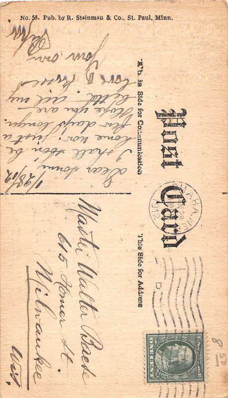 J55/ Omaha Nebraska RPPC Postcard c1910 Hotel Loyal Building  111