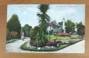 Victoria Gardens Saltash Near Plymouth  Devon   Postcard Postmarked 1910  (M1A)