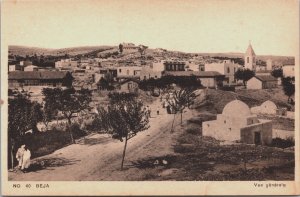 Tunisia Beja Vue Generale Béja Vintage Postcard C156