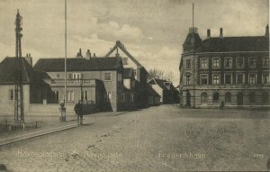 denmark, FREDERIKHAVN, Havnepladsen og Havnegade (1910s) Postcard