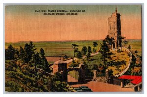 Will Rogers Memorial Cheyenne Mt. Colorado Springs Colorado c1948 Postcard