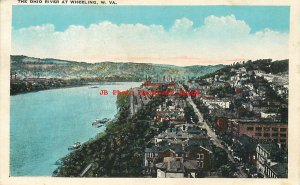 7 Postcards, Wheeling, West Virginia, River Scenes, Steamers, Bridge, Night