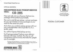 Express Mail - United States Postal Service