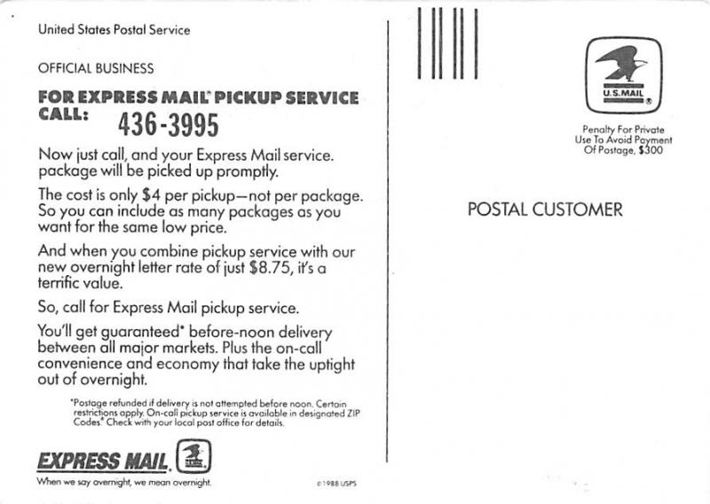 Express Mail - United States Postal Service