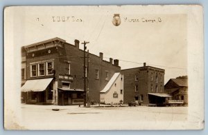 1912 I O O F Building Dry Goods Store Milford Center Ohio OH RPPC Photo Postcard