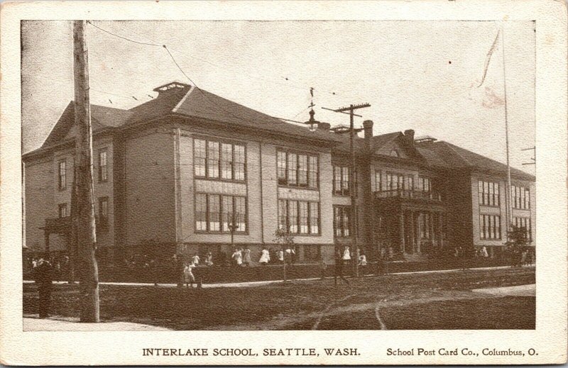 Postcard Interlake School in Seattle, Washington~135365