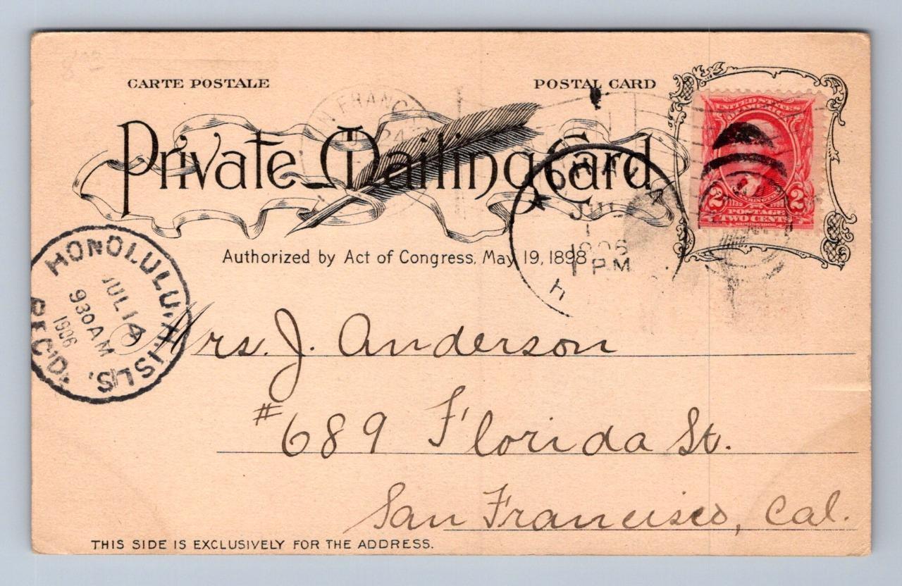 15. Volcano Mauna LOA and Volcano House Hawaii Multi-View Postcard 1906