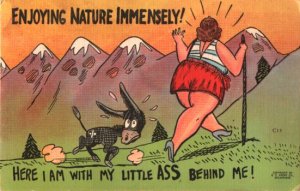 my little ass postcard: Enjoying Nature Immensely