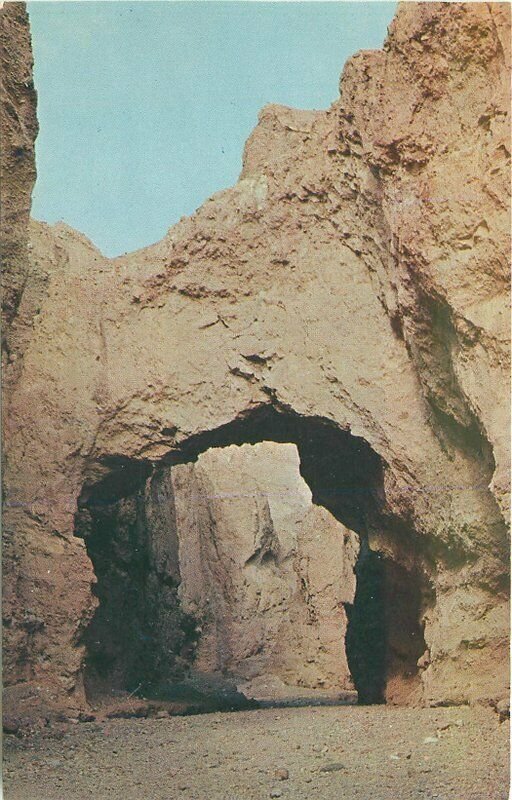 California Death Valley Monument 1960 Postcard Natural Bridge Frasher 7434