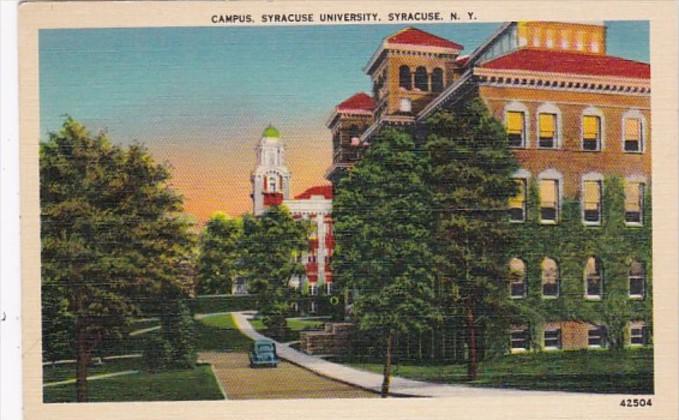 New York Syracuse The Campus Syracuse University 1941